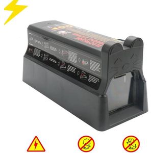 Collox Rattenval - Muizenval - Vangdoos - Ongedierte - Elektrisch - Effectief & Veilig - Voor binnen en buiten - 11,9 x 27,5 x 12,5 cm - Zwart