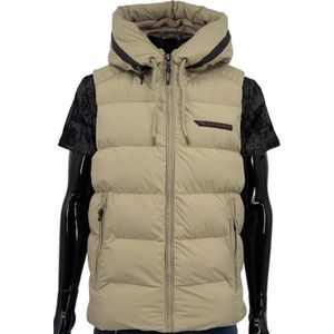 ICON2® Bodywarmer Heren - Zomerjas Heren - Tussenjas Heren - Winddicht - Waterdicht - Luxe Lichtgewicht Bodywarmer - Beige - Maat L