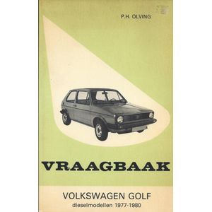 Vraagbaak volkswagen golf diesel 1977-80