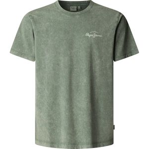 PEPEJEANS - Casual T-shirt - Groen - Katoen - Korte Mouwen