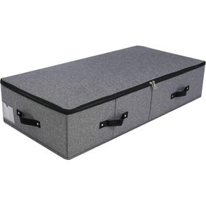 Ondergrondse opslagbox met Zip Lid - Grote Stevige Sturdy Plastic Board - Zwart Grijs