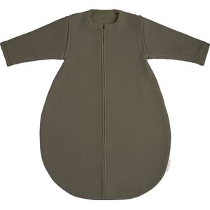 Baby's Only Gebreide baby slaapzak Classic - Khaki -70 cm - TOG 1.3 - Met afritsbare mouw - 0-6 maanden - 4 seizoenen