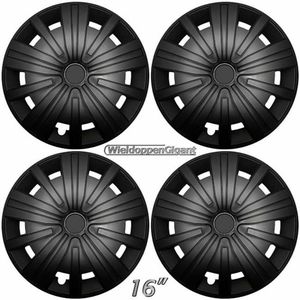 Wieldoppen SPLINE-B 16 inch MAT ZWART. Set a 4 stuks in doos (CONTROLEER UW BANDENMAAT en lees a.u.b. de onderstaande, uitgebreide tekst!)