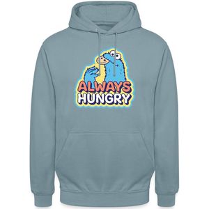 Sesame Street Koekiemonster Design Altijd Hongerig Hoodie Unisex