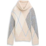 TOM TAILOR Trui  beige / lichtbeige / lichtblauw / grijs