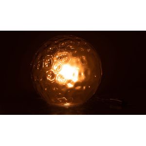J-Line Bollie tafellamp - glas - lichtgrijs - small - woonaccessoires
