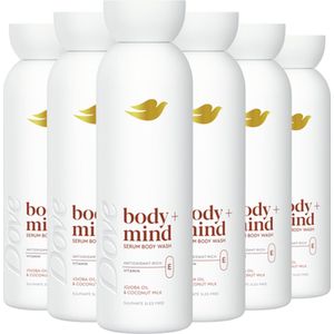 Dove Body+Mind Serum douchegel - Jojoba Oil & Coconut Milk - 6 x 350 ml