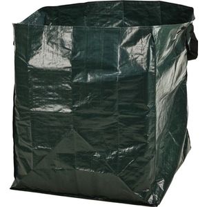 Progarden Tuinafvalzak - opvouwbaar - groot formaat - groen - 390 liter - bladeren opruimen