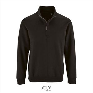 SOL'S Men´s Zip High Collar Sweatshirt Stan L02088 - Black - L