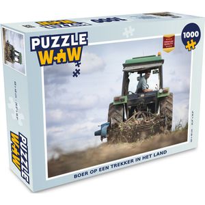 Puzzel Trekker - Boer - Wolken - Legpuzzel - Puzzel 1000 stukjes volwassenen