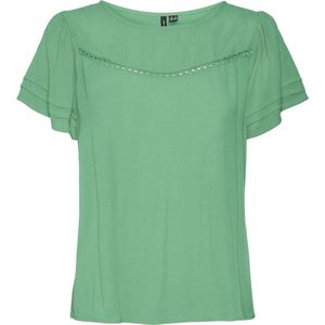 VERO MODA - VMMENNY SS LACE TOP WVN GA - Dames - Blouses
