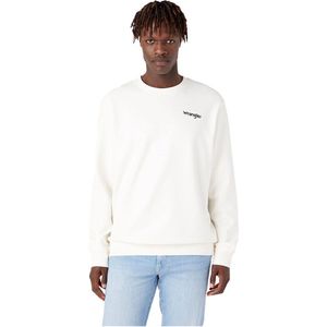 WRANGLER Graphic Sweatshirt Heren - Worn White - S
