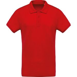 Kariban Menselijk Biologisch Pique-Pique-Poloshirt (Rood)
