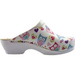 Medische klompen - werkklompen - PU clogs - Happy Owls - maat 42