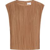 usha - Everyday Fashion - Blouse - Camel - Kwartmouw - Effen