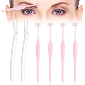 AOZUO 6 Piece Eyebrow Razor Set, Precision Eyebrow Razor for Women, Facial Hair Remover, Trimmer, Multifunctional Exfoliating Facial Razor for Women and Men