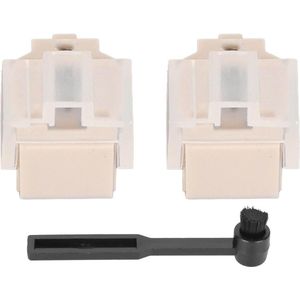 Vervanging Platenspelernaalden 2-pack - Draaitafel Naalden met Stylusreinigingsborstel - AT3600 AT3600L AT3601 AT3651 AT3650L AT3650C AT3650 AT3626 .