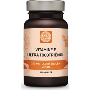 Vitamine E - 30 Ultra Tocotriënol 200mg Capsules - Unieke formule met alle 4 de vormen van Tocotriënol - Kala Health