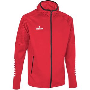 Derbystar Trainingsjacke Kapuzenjacke Primo V24 612042 Rot/Weiss-XXL