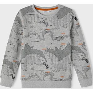 Name It Boy-Sweater--Grey Melange-Maat 164