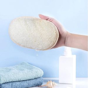 Karma 2 stuks natuurlijke loofah-spons, natuurlijke loofah lichaamsborstel, peelingspons, diepe reiniging van de huid, lichaam voor bad SPA-douche
