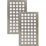 800x Witte ronde sticker etiketten 8 mm - Kantoor/home office stickers - Paper crafting - Scrapbook hobby/knutselmateriaal