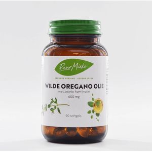 Wilde Oregano Olie - met Zwarte Komijnolie - 600 mg - 90 softgels
