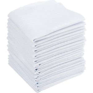 Ibenzoa® Set van 15 Luxe Herenzakdoeken in Zacht Katoen voor Stijlvolle Gelegenheden