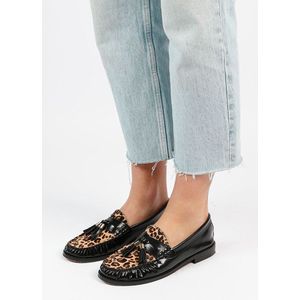 Sacha Leren Loafers Zwart