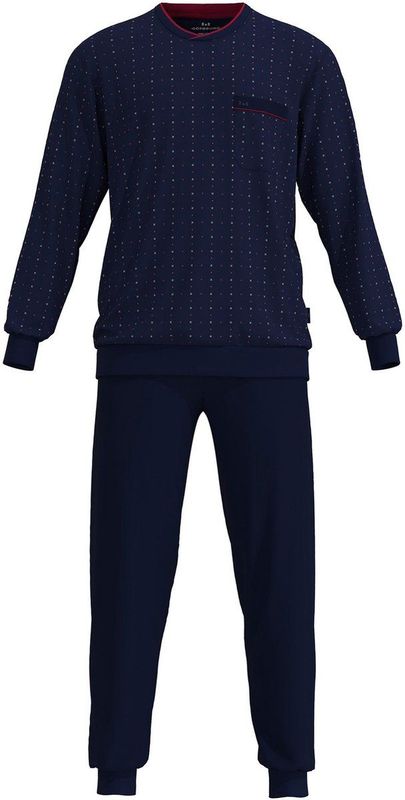 GÖTZBURG - Pyjama - Gedessineerde Top - Effen Broek - Heren - 2-delige Set