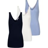 Felix Hardy - Tricot - Zomer Tops - Navy - 3 Pack - Dames