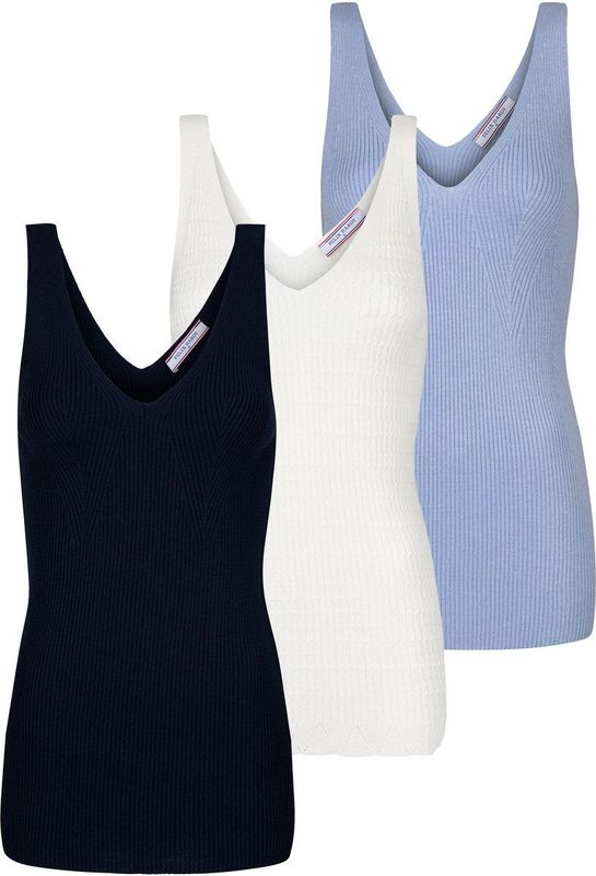 Felix Hardy - Tricot - Zomer Tops - Navy - 3 Pack - Dames