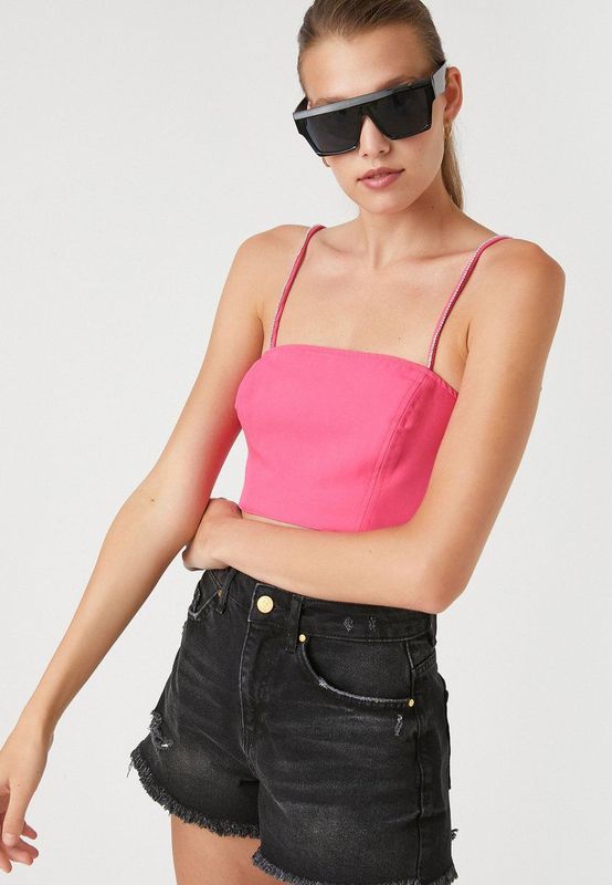 Touw kraag Mouwloos Tanktop