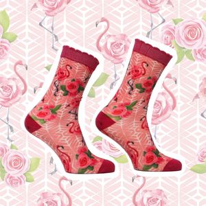 Sock my pink flamingo maat 39/42 roze