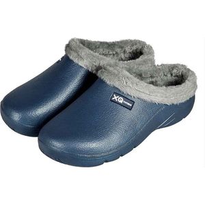 XQ - Tuinklompen Dames - Gevoerd - Navy - Tuinschoenen - Garden Clogs dames