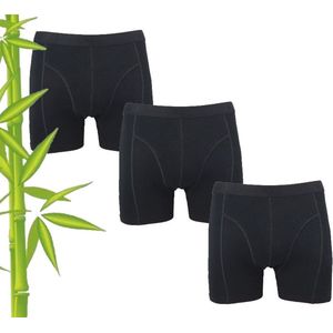 Boru Bamboo Boxershort Heren - 3 Pack - Zwart - Maat XXL