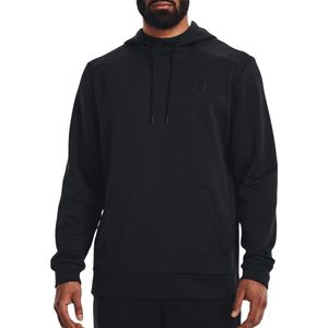 Under Armour Fleece Hoodie - Zwart - 100% Polyester - Ademend - Standaard Pasvorm