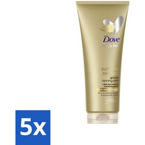 Dove Body Love Zelfbruinende Bodylotion - Summer Revived - Light-Medium - 200 ml - Bulkverpakking - 5 stuks