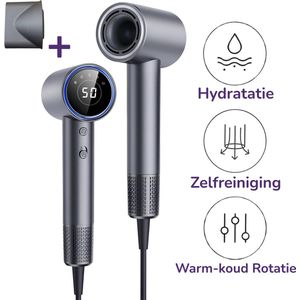 Glisse PlasmaCare - Hydraterende haarfohn - Föhn met Plasma technologie - Professionele fohn - Luxe haardroger - 10 blaasstanden - Reisfohn - Verzorgd het haar - Ultra care