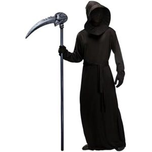 Halloween Magere Hein Kostuum Set voor Volwassenen met Zeis