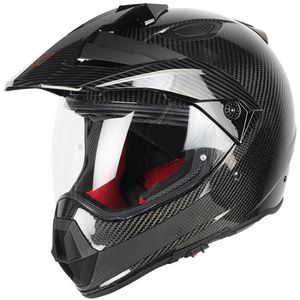 Motor Cross Helm LADAK KABEL Koolstof glanzend XS van MOTOBLOUZ