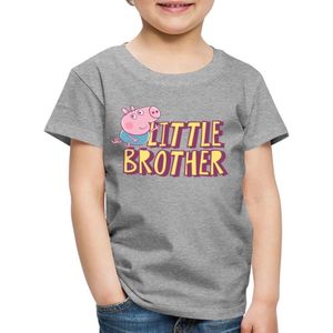 Spreadshirt Peppa Pig Kleine Broer George Pig Kinderen Premium Bio T-shirt