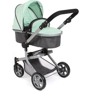 Bayer Chic 2000 - Combi poppenwagen Mika - Melange Antraciet Mint