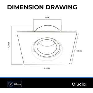 Olucia Jorin - Badkamer inbouwspot - Zwart - Dimbaar - GU10 - IP65