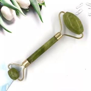 Gua Sha Jade Roller gezicht Guasha steen rozenkwarts gezichtsroller schraper massageapparaat gereedschap voor oog nek gezicht anti-aging gezichtsmassageapparaat jaderoller cadeauset (zwart)