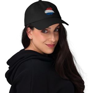 Nederlandse vlag Pet / Cap - Zwart