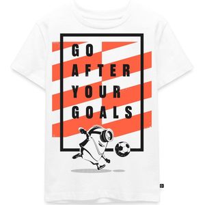 Minions Voetbalontwerp Go After Your Goals Premium T Shirt Kinderen