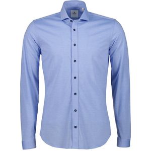 Hensen Overhemd - Body Fit - Blauw - M