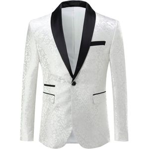 Allthemen Modieus Heren Colbert - Vierknoopsmouwen Pak - S