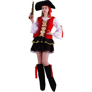 Piraat kostuum dames - Piraten kostuum - Piraten pak - Carnavalskleding - Carnaval kostuum - One Size